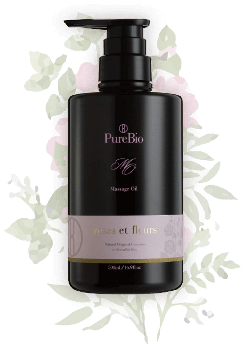 PureBio Massage Oil Rose Fleur
